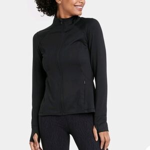 Woman's Full Zip All In Motion Black Active Jacket Size XL